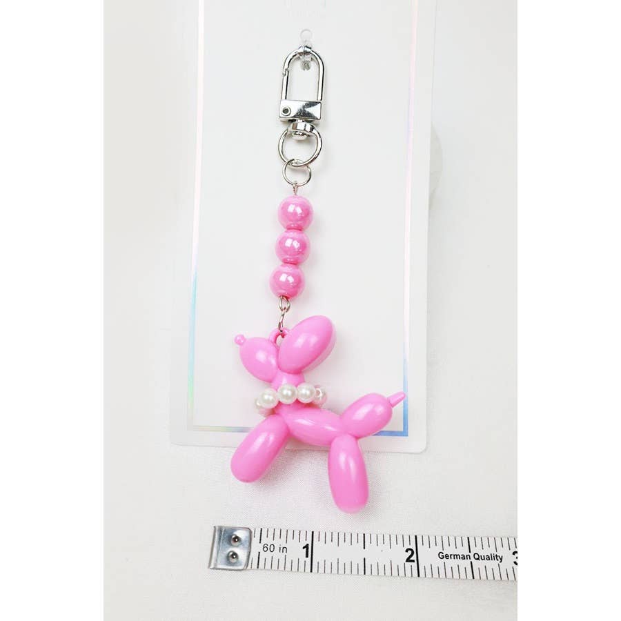 Cute Balloon Dog Key Chain: MIX COLOR / ONE